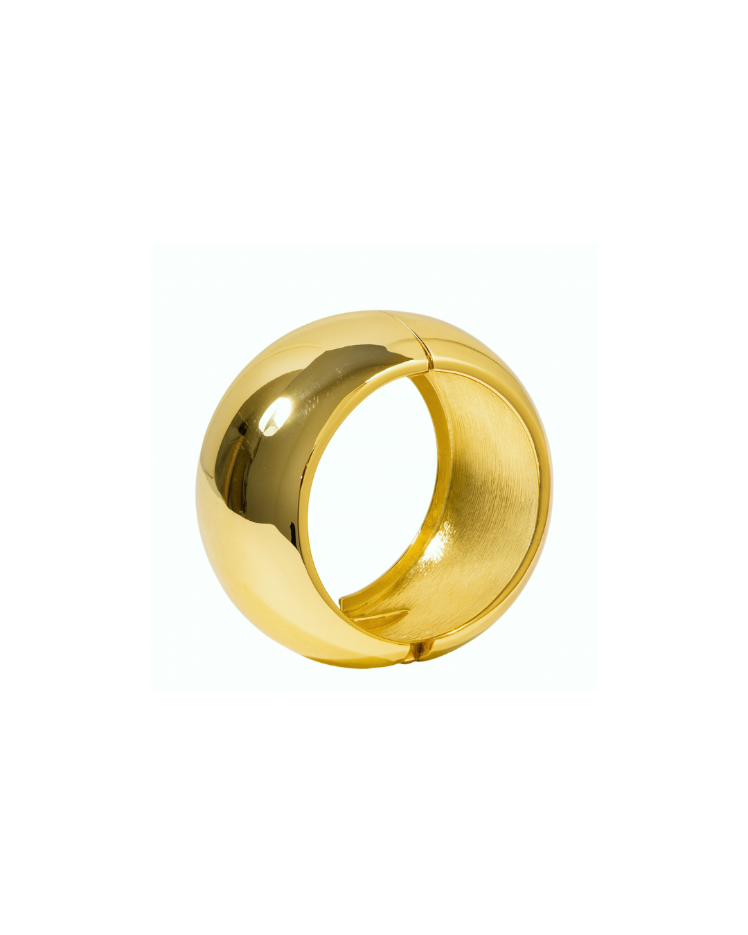 Gros jonc XXL en laiton doré