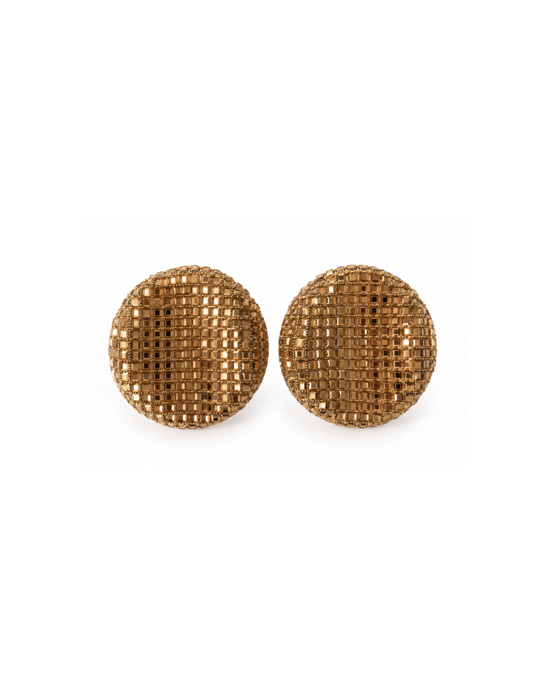 Boucles d'oreilles Stella en strass doré bronze