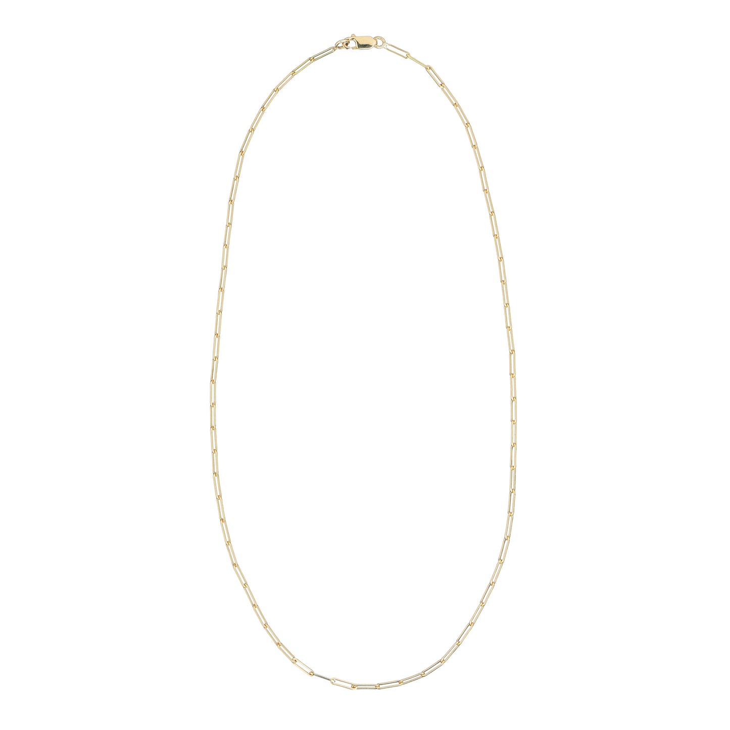 Collier chaîne avec plaque en or 18 carats