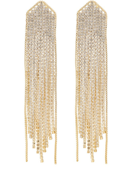 Boucles d'oreilles Roma à strass