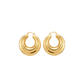 Boucles d'oreilles Albane Laiton Doré