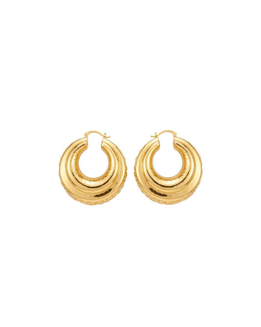Boucles d'oreilles Albane Laiton Doré