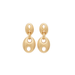 Boucles d'oreilles Marine Laiton Doré Brossé