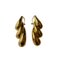 Boucles d'oreilles Mia en laiton doré soufflé