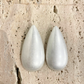 Boucles d'oreilles gouttes en laiton brossé argent