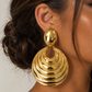 Boucles d'oreilles XXL Renée Laiton Doré