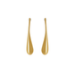 Boucles d'oreilles gouttes fines et légères en laiton doré