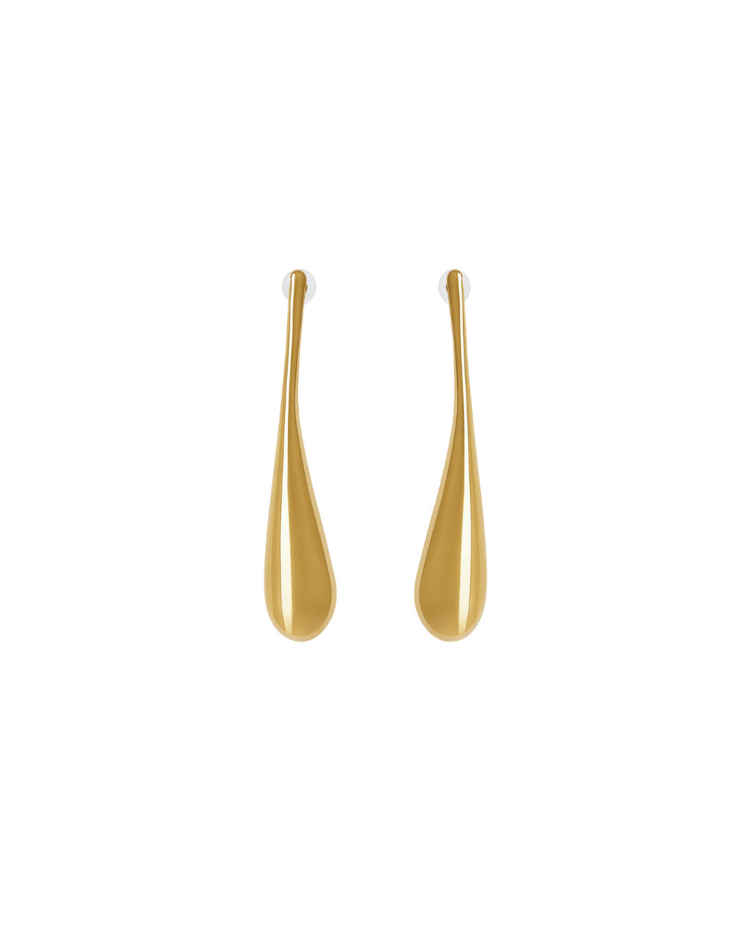 Boucles d'oreilles gouttes fines et légères en laiton doré