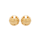 Boucles d'oreilles Albane Laiton Doré