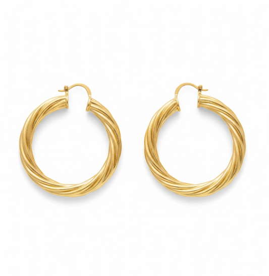 Créoles Torsadées Elena XL