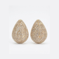 Boucles d'oreilles Théa en strass et laiton doré