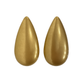 Boucles d'oreilles gouttes en laiton brossé doré