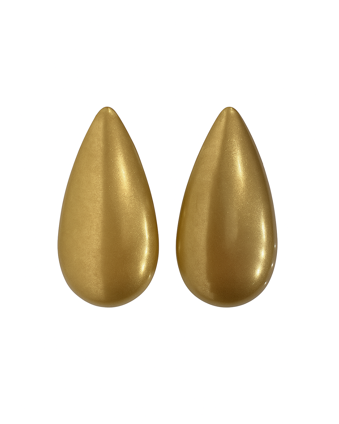 Boucles d'oreilles gouttes en laiton brossé doré