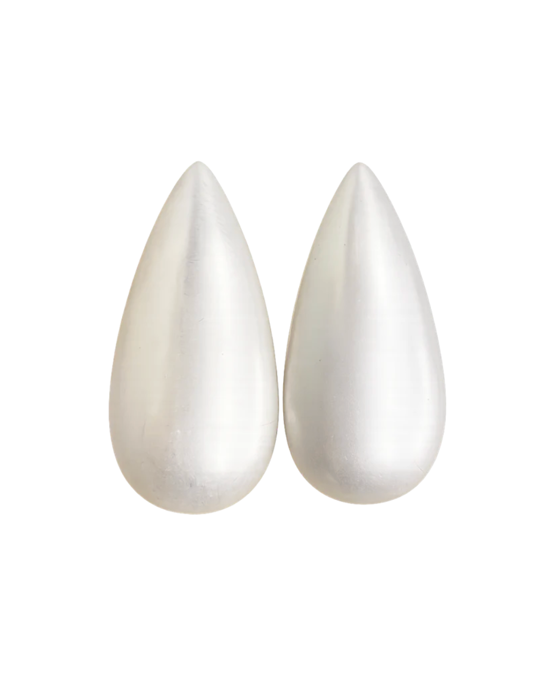 Boucles d'oreilles gouttes en laiton brossé argent