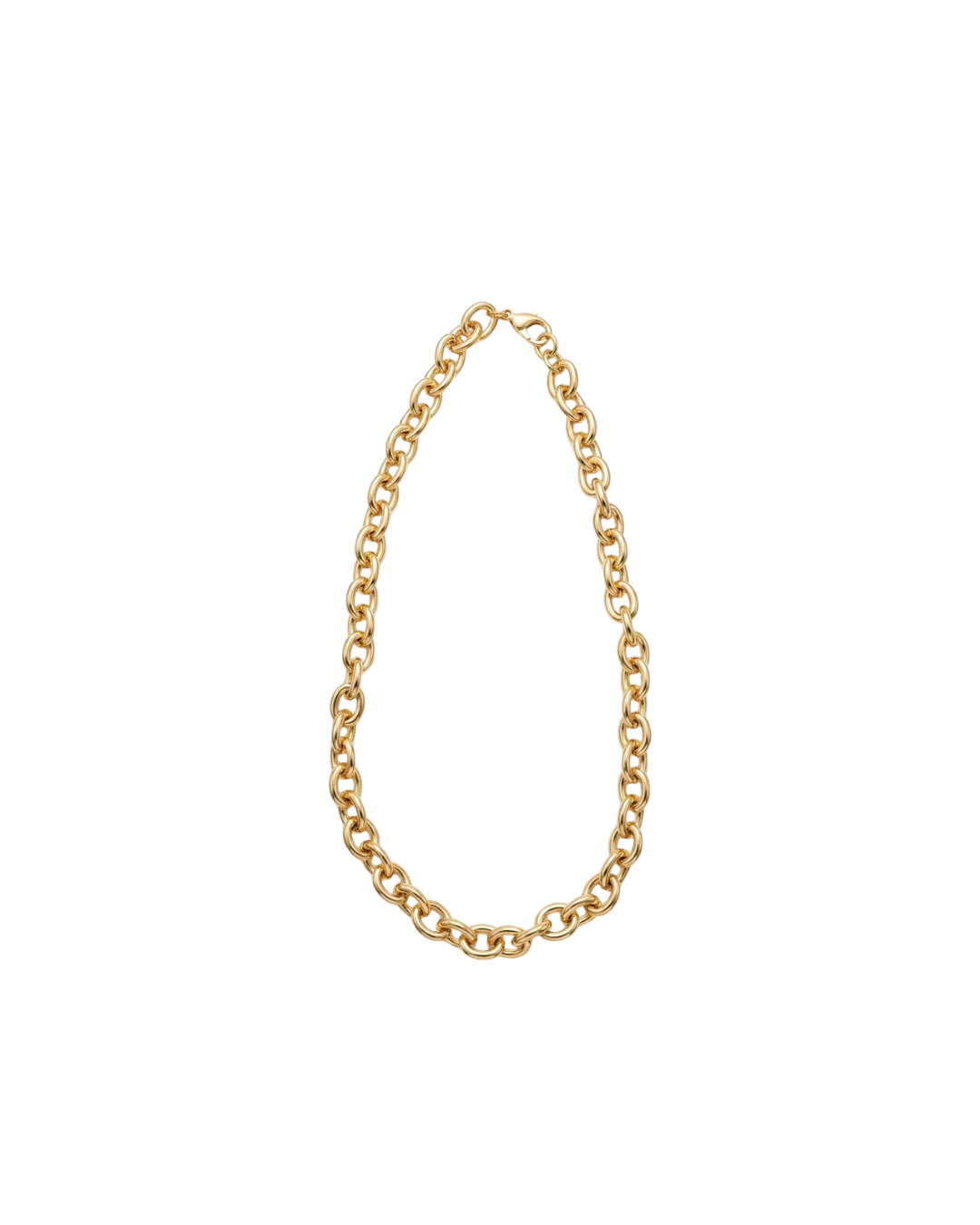 Collier Chaîne À Maillons Robustes en  Laiton Doré