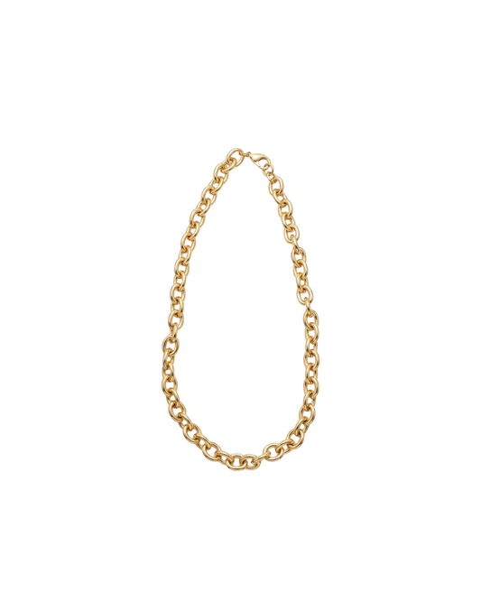 Collier Chaîne À Maillons Robustes en  Laiton Doré