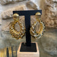 Boucles d'oreilles créoles Claudia plaqué or
