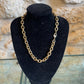 Collier Chaîne À Maillons Robustes en  Laiton Doré