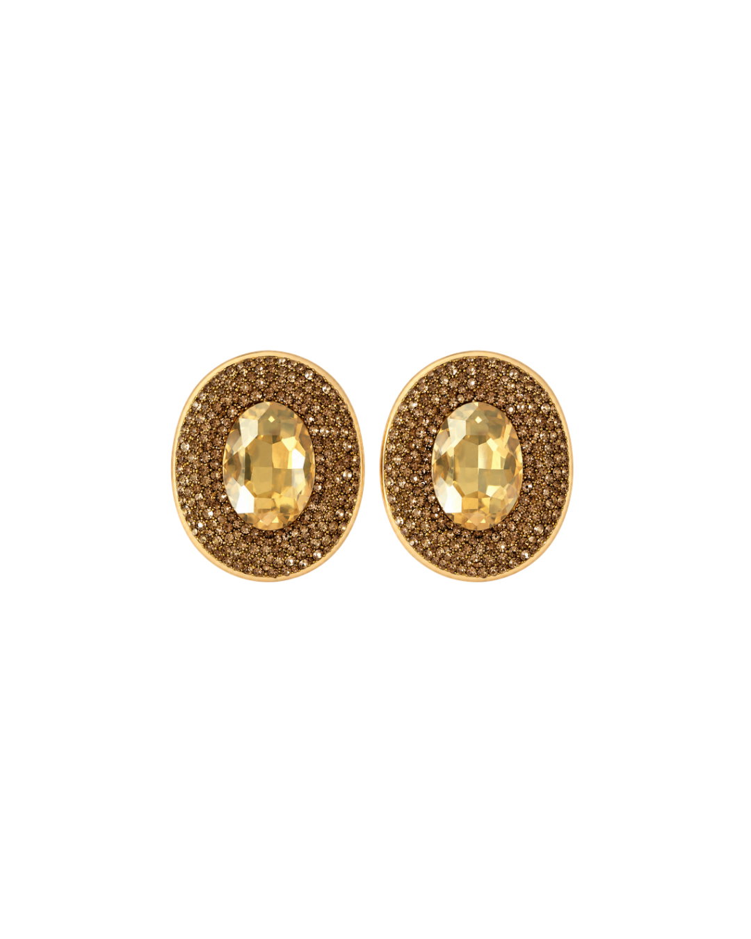 Boucles d’oreilles Paloma dorées en laiton doré
