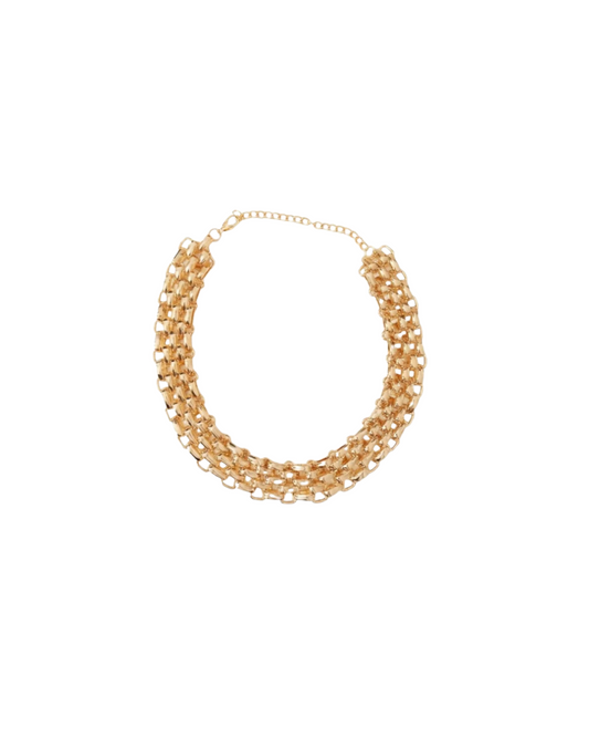 Collier Ras de Cou Ines laiton doré