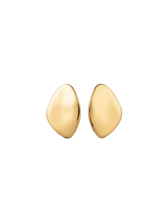 Boucles d'Oreilles Disques Théa en laiton doré