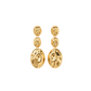 Boucles d'oreilles Marylin en laiton doré