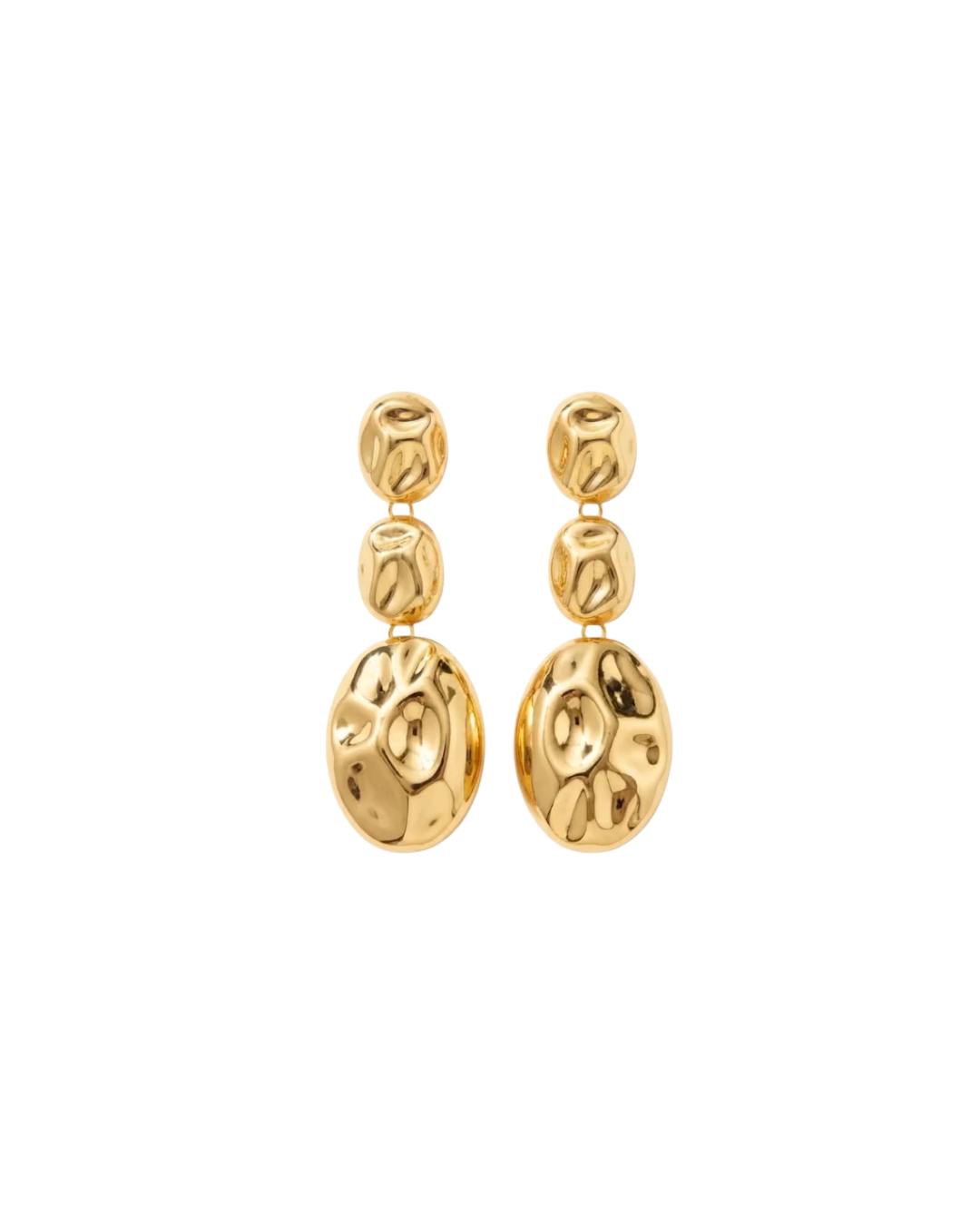 Boucles d'oreilles Marylin en laiton doré