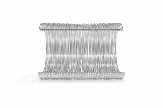 Manchette fil d’argent en laiton argenté